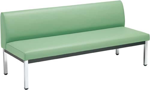 ロビー150 背付き幅1500奥行600グリーン