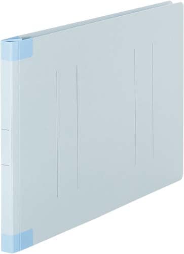 フラットファイル背補強タイプA4横 ブルー10冊