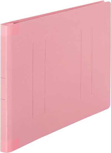フラットファイル背補強タイプA4横 ピンク10冊