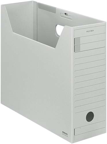 ファイルボックス Fタイプフタ付 A4横 灰10個