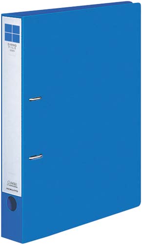 Dリングファイル<ER>青A4縦背幅45mm10冊