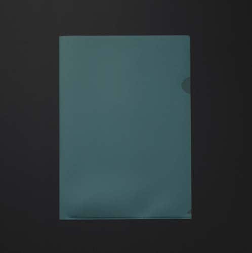 再生クリヤーホルダーカラー A4 緑 10枚