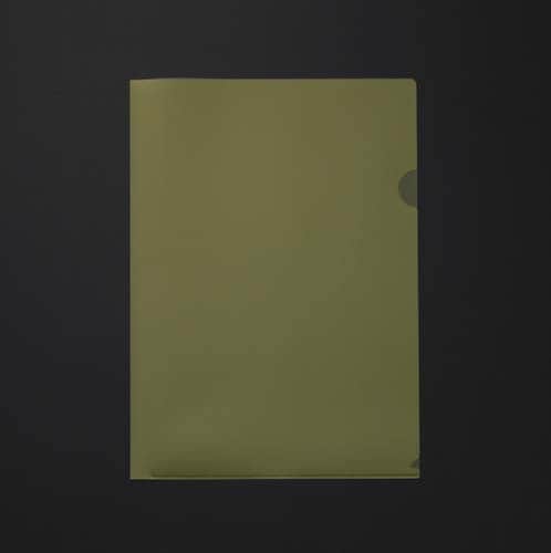 再生クリヤーホルダーカラー A4 黄 10枚