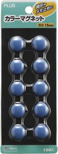 カラーマグネットCP−015M ブルー 10個×3