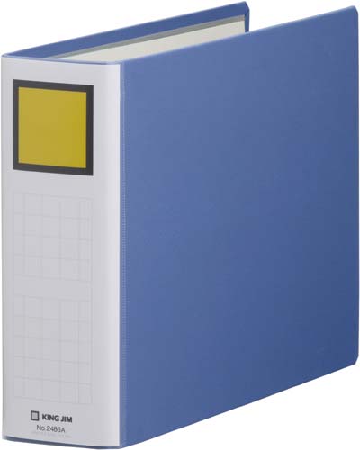キングファイルSDDE青A4横背幅76mm1−4冊