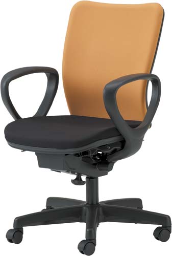 WA−3000チェア オレンジ 肘付