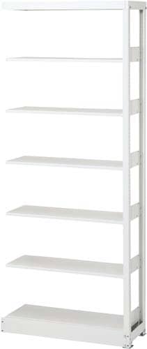 スチール複柱書架A4 H2244 増連 ホワイト