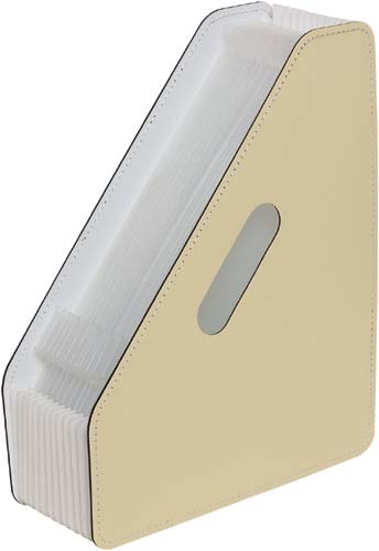 ドキュメントスタンドA4タテ13ポケット クリーム