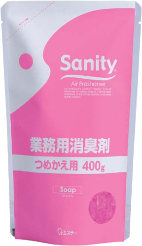 サニティー業務用消臭剤 せっけん詰替400g×20