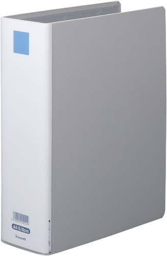 パイプ式ファイル片開銀A4縦 背幅95mm2箱以上