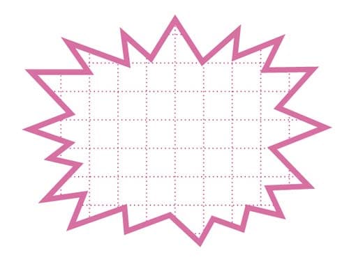 抜型カード 爆発 中 ピンク