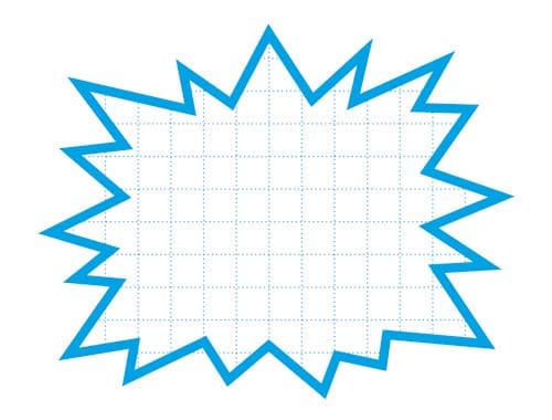 抜型カード 爆発 大 ブルー