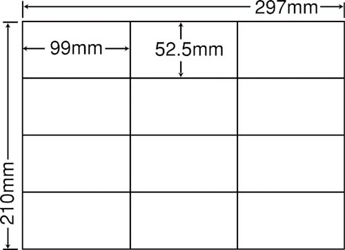 ナナコピー マルチタイプ A4 12面 500枚