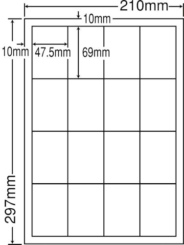 ナナワード マルチタイプ A4 16面 500枚