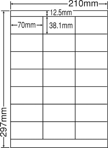 ナナワード マルチタイプ A4 21面 500枚