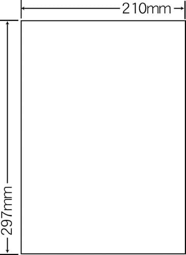 カラーLBP用光沢ラベル A4ノーカット 400枚