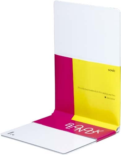 L型ブックエンド 白 2個入×5