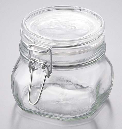ガラス製フィド ジャー(パッキン付)0.5L
