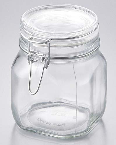 ガラス製フィド ジャー(パッキン付)0.75L