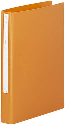 ツイストリングファイルRデザインA4縦橙10冊