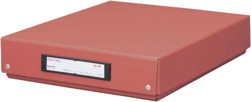 カウネットオリジナルデスクトレーA4 茶 5個入