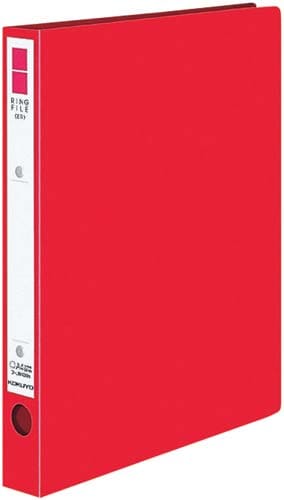リングファイル<ER>赤A4縦背幅29mm 5冊