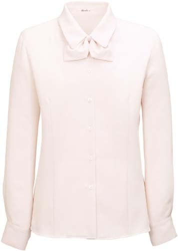 フルダルピケ 長袖ブラウス ピンク 13号