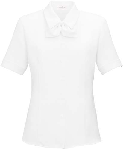 フルダルピケ 半袖ブラウス ホワイト 5号