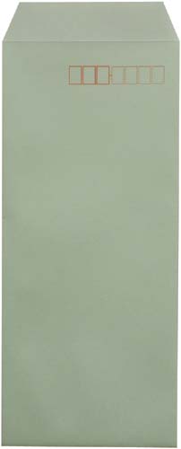 封筒 長4 70g スミ貼 ウグイス 1000枚