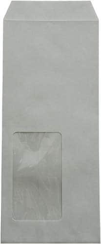 窓付封筒 長4 #16 枠無 グレー
