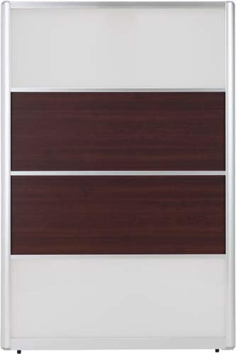 アルミパーティション 高1800幅1200乳白木目