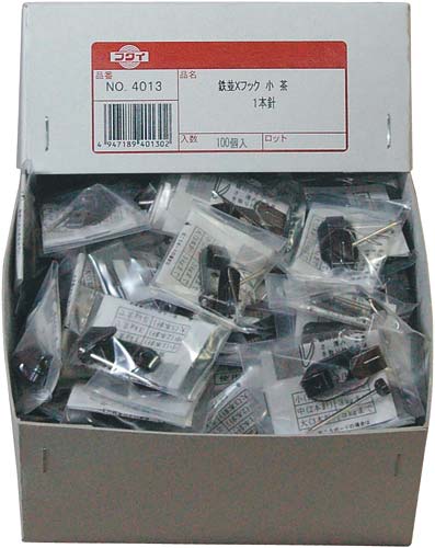 額吊金具 まとめ売り鉄製Xフック小100パック入