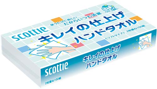 スコッティキレイの仕上げハンドタオル×30個