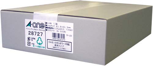 PC&ワープロラベル 汎用インチ 12面 500枚