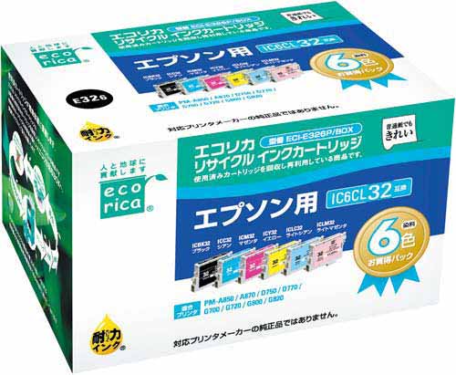 リサイクルIC6CL32対応 6色パック
