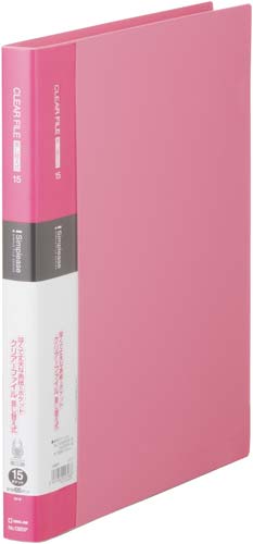 シンプリーズクリアF差替桃A4縦背幅25mm10冊