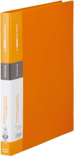 シンプリーズクリアF差替橙A4縦背幅25mm10冊