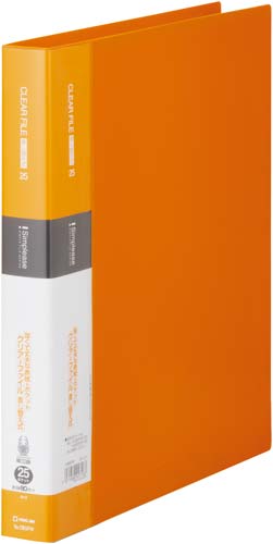 シンプリーズクリアF差替橙A4縦背幅36mm10冊