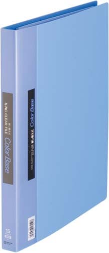 カラーベース差替式青A4縦背幅25mm30穴3冊