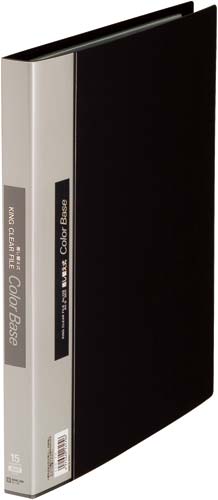 カラーベース差替式黒A4縦背幅25mm30穴3冊