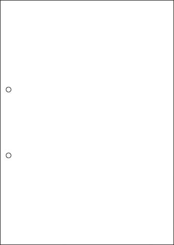 マルチプリンタ帳票エコノミー A4白紙2穴