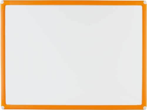 樹脂枠ホワイトボード オレンジ枠450×600mm