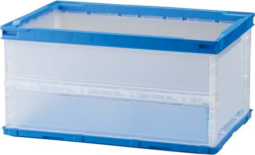 薄型軽量オリコン 40L フタなし 半透明