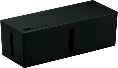 ケーブルボックス Lサイズ ブラック