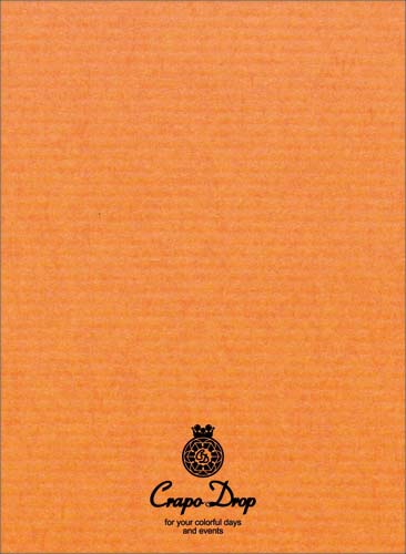 名刺10面 クラッポドロップ オレンジ10枚