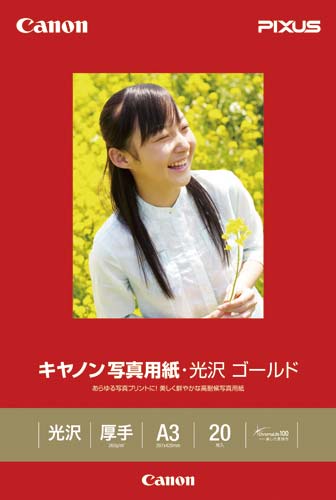 写真用紙 光沢 ゴールド A3 20枚