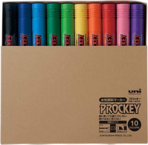 水性マーカー プロッキー 太・細 10色セット
