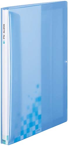 ガバットファイル<PP> A4縦 透明ブルー10冊