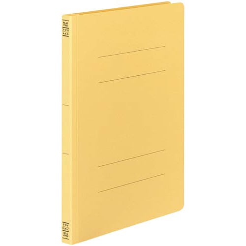 フラットファイルV樹脂とじ具 A4縦 黄 100冊