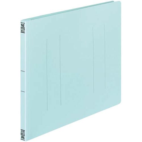 フラットファイルV樹脂とじ具 B4横 青 10冊